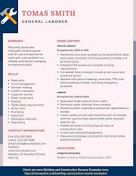 All manager, general resume samples have been written by expert recruiters. General Laborer Resume Samples Templates Pdf Doc 2021 General Laborer Resumes Bot