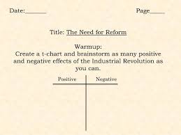 Dbq Essay On Positive And Negative Effects Of The Industrial