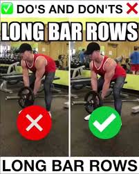 Long Bar Rows T Bar Row Gym Plan Back Workout