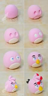 Turorial How To Make Angry Bird In Polymer Clay Tutoriel Realiser Les Person Animaux En Fondant Tutoriels Decoration De Gateaux Tutoriel De Gateau Topper