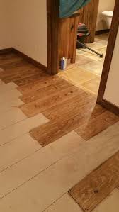 This Is A Concrete Floor Painted To Look Like Wood I M Using A Wood Graining Tool And Gel Painted Concrete Floors Concrete Wood Floor Concrete Stained Floors