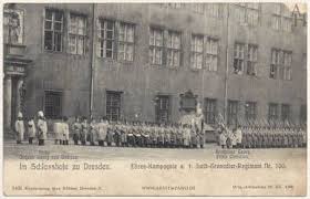 Dresden Residenzschloss Ehrenkompagnie Im Grossen Schlosshof Dresden Luftbild Bauplastik