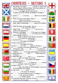 Countries 1 Worksheet Free Esl Printable Worksheets Made By Teachers English Teaching Materials English Lessons Teaching English