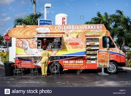 Mobile bakery food cart trailer for sale. Florida Fl South Miami Food Truck Colombian Bakery Customer Stock Photo Alamy