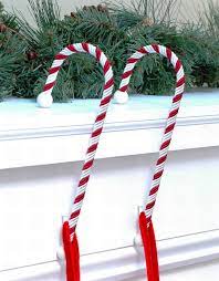 12 candy cane velvet edition stocking holder (set of 4). Haute Decor Candy Cane Stocking Hangers From Haute Decor