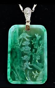 Https The Maac Com Carved Chinese Jade Pendant A Jade Pendant Carved On One Side With Bamboo And Plum Blossoms In 2020 Jade Crystal Crystal Aesthetic Jade Jewelry