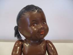 Antique Black Baby Doll,12 Inch Doll With Moving Legs and Arms,african  American Baby Doll,doll Collector,doll Display,americana,jointed Doll