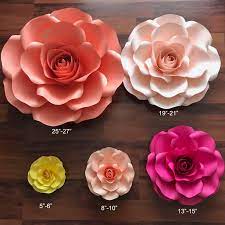These paper flowers are perfect for baby showers, home decor and weddings. Pin On Diy Giant Paper Flower Templates Etsy Listing