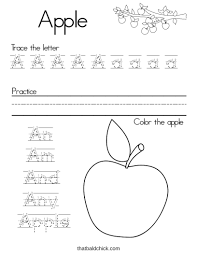 Letters and the alphabet worksheets for preschool and kindergarten. Letter A Alphabet Writing Practice That Bald Chick