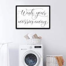 Wash Your Worries Away Sign Wash Your Worries Away Wall Art Etsy Etsy Wall Art Laundry Room Wall Decor Name Wall Art
