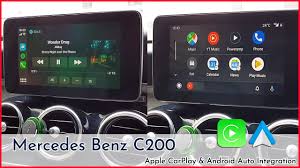 Mercedes Benz W205 C200 Apple Carplay Android Auto Integration With Touch Overlay Youtube