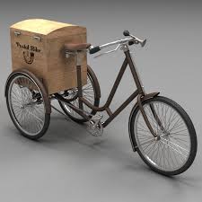 Al Postal Bike 3d Model Bike Powered Bicycle Bicycle Cart