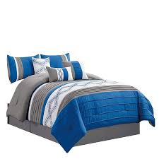 This modern luxury bedroom main feature is the bed, mixing a real lovely grey and silver bedspread. Royal Blue Comforter Sets Foto Images