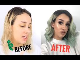 For the most visible results, apply on light blonde or bleached hair. Dying My Hair Green Shrine Drop It Youtube