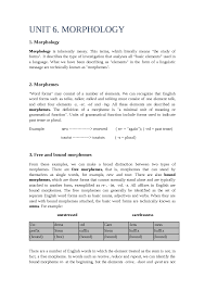 Maybe you would like to learn more about one of these? Morphology Ejercicios De Linguistica Docsity