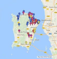 Penang from mapcarta, the open map. æ§ŸåŸŽ åœ°æ ‡ Google My Maps