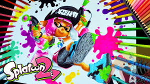 Dark souls 3, fifa 17, arms, breath of the wild, splatoon 2. Drawing Splatoon 2 Inkling Girl Marina And Pearl Nintendo Switch Lookfishart Youtube