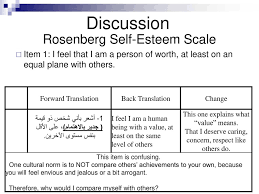 Self esteem is the underlying theory here, and is defined as a negative or positive feeling about evidence of reliability: Psychometric Properties Of The Arabic Panas Swls And Rses Ppt Download