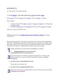 Making noise is what happy children and almost all. Gerund Noun Noun Verb