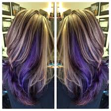 Highlights N Purple Underlay Purple Hair Hair Hair Styles
