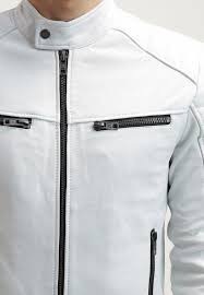 Stylish Leather Jacket For Mens White Motorcycle Leather Jacket Leather Jacket Men Denim Jacket Men Motorcycle Jacket Mens