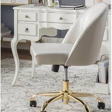 mercer41 anchoretta task chair colour cream task chair white leather chair desk chair