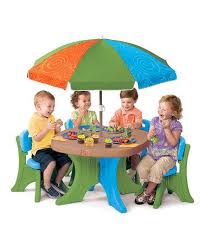 Step2 Kids Patio Table Umbrella Set Patio Table Umbrella Patio Set Kids Picnic Table