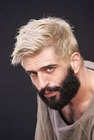 Pairing Hairstyles And Beard For Men Bleached Hair Men Men Hair Color Bleached Hair