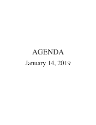 MVC Agenda 1-14-2019