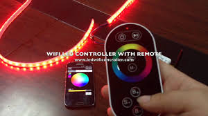 Wifi Rgb Controller Led Strip With Both Remote And Smartphone Control Instruction Youtube