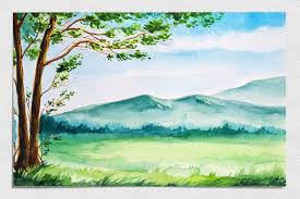 Prints will come signed by me 8x10 prints are. Spring Landscapes Watercolor Watercolor Landscape Paintings Landscape Drawings Watercolor Landscape