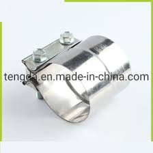 China Exhaust Pipe Clamps Worm Drive Spring Band Loaded