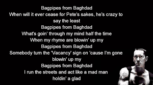 Eminem Bagpipes From Baghdad Lyrics Hd Youtube