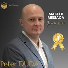Je nám cťou oznámiť Vám, že titul 🏆MAKLÉR MESIACA🏆 v zmysle Smernice č.  2021 004 spoločnosti Keys Partners, a.s. za obdobie JANUÁR 2024 sa stáva  Realitný Maklér 🥇Peter DUDA. Blahoželáme 🤝 k