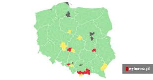 Według stanu z dnia 31 grudnia 2013 roku, polska posiada 908 miast. Epidemia Koronawirusa Strefy Czerwone I Zolte Nowa Mapa