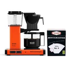Cuisinart coffee makers extreme brew 10 cup thermal programmable coffeemaker. Technivorm Moccamaster Kbg Coffee Brewer 10 Cup With Glass Carafe With Number 4 Filter Orange Walmart Com Walmart Com