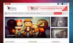 Olive Responsive Blogger Template Magazine Blogger Template Responsive Blogger Template Free Blogger Templates