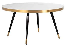 White round coffee tables should always look refreshing, unique and elegant, as that is where you would sit explore the wide spectrum of white round coffee tables options on alibaba.com and save money while purchasing them. Delia White Marble And Gold Round Coffee Table Cfs Furniture Uk