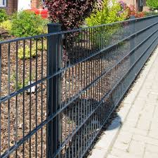 Doppelstabmatte Anthrazit 80cm In 2020 Doppelstabmatten Doppelstabmattenzaun Metallzaun