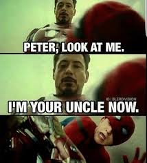 Spider Man And Iron Man S Relationship Is One Of A Kind In The Marvel Cinematic Universe Thankfully Their Relation Iron Man Memes Iron Man Funny Ironic Humor