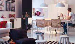 Wainscoting is a fixture in traditional dining spaces, but the people at ikea know you don't have to have beadboard or even box paneling to add some visual. Ikea Dining Room Designs Ideas 2011 Digsdigs