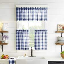Rated 5 out of 5 stars. Farmhouse Living Buffalo Check Kitchen Window Collection In 2021 Elrene Home Fashions Cafe Curtains Farmhouse Window Treatments