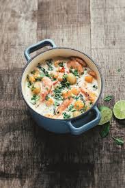 Blanquette De Crevettes Potiron Et Creme De Coco Plats En Cocotte Plats Mijotes Recettes De Cuisine