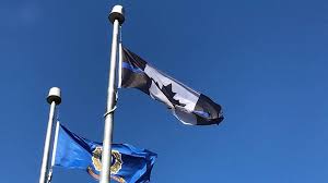 The arms has a red lion rampant on a gold shield surrounded by a double border and embellished with the fliers de lis. Controversial Version Of Canadian Flag Displayed At Opp Union Building Citynews Toronto