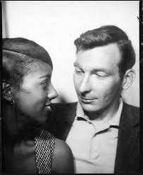 1950 S Vintage Black And White Woman Portrait Couple In The 1950 S Multiracial Couple Photo Booth Vintage Photo Booths