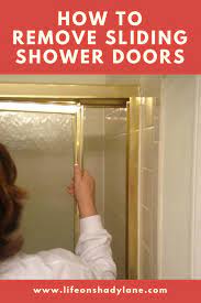 Start with the first door. How To Remove Sliding Shower Doors
