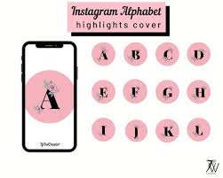 By default, instagram uses the first image you add to the highlight as the cover. Instagram Alphabet Story Highlight Cover Pink Blush Alphabet Cover Instagram