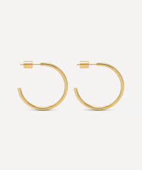 Madewell chunky large hoop earrings. Gold Plated Large Chunky Hoop Earrings Liberty