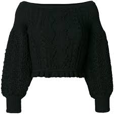 Black Boat Neck Crop Top Valentino Cropped Jumper 12190585 Pyg Liked On Polyvore Featuring Tops Sweaters Black Boat Neck Crop Top Crop Top Cinch Sweaters Abbigliamento