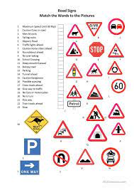 road signs worksheet free esl printable worksheets made by teachers road signs traffic signs road traffic signs